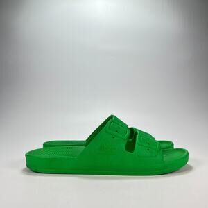 Freedom Moses Marley Green Comfort Pool Slides Sandals Women's Size US 7.5 EU 38